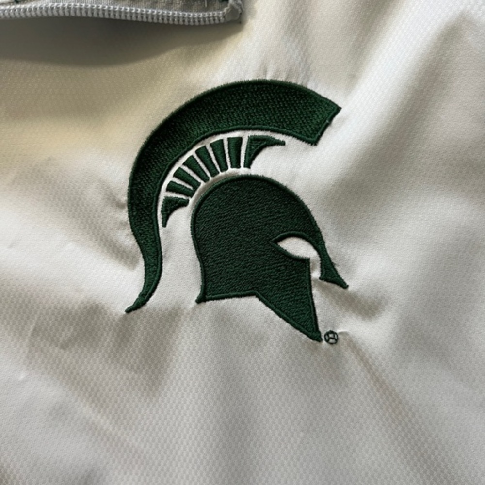 Knights Apparel Men’s MSU Spartan Athletic Windbreaker Quarter Zip Jacket Sz. XL - Picture 4 of 11